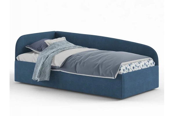 Кровать мягкая Денди синий