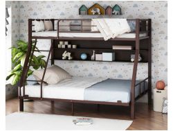 Двухъярусная кровать Гранада-1П 140 коричневая-венге