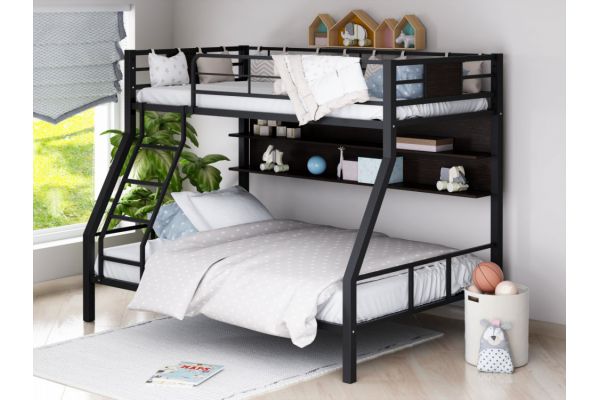 Двухъярусная кровать Гранада-1П 140 черная