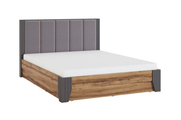 Кровать с мягкой спинкой и ПМ 1,4 Моника мод.2.1
