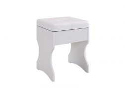 Пуф Виктория-1 белое дерево