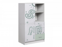 Шкаф комбинированный Вега Алфавит мята