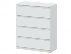 Комод 4 ящика Денвер Белый
