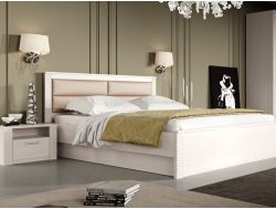 Кровать Элана 1800 с основанием Бодега белая