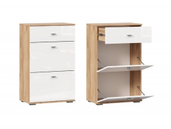 Тумба комбинированная Фиджи ЛД 659.340.000 Дуб Золотой/Белый