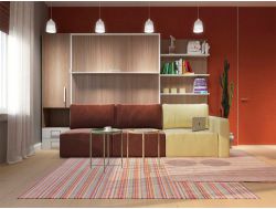 Гостиная трансформер Классика в стандарте с кроватью 1400