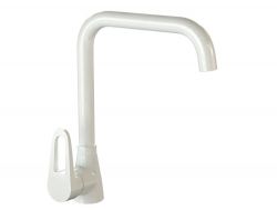 Смеситель для кухни MG глянец 007/Q1 белый лед