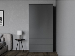 Шкаф Мори МШ900.1 с ящиками Графит