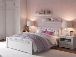 Кровать Прованс 1800 с основанием платина премиум