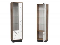 Шкаф-пенал 54.01-01 Гамма (правый) белый