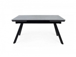 Стол раздвижной Атлант 1800 мрамор серый/черный муар