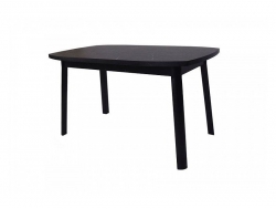 Стол раздвижной Дионис Лайт 1400 мрамор черный/черный муар