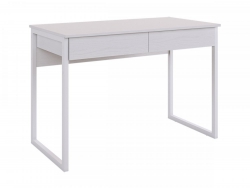 Стол Юниор белое дерево/белый муар