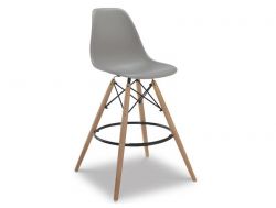 Стул барный пластиковый SC 403 серый