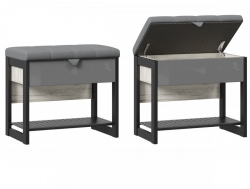 Банкетка 600 Техно ЛД 678.310.000 Дуб Крафт белый